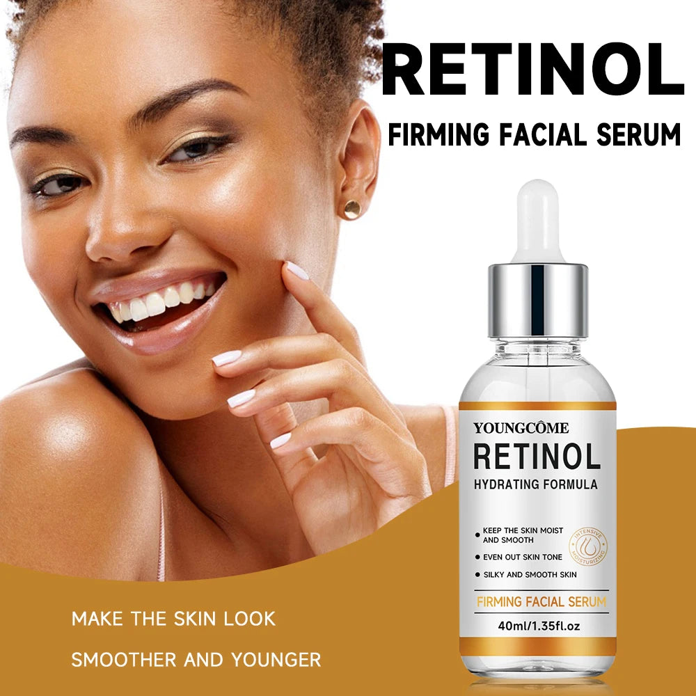 Retinol Anti Aging Removal Wrinkle Serum Firm Lift Fade Fine Lines Moisturizing Face Essence Skin Care Brighten Repair Cosmetic