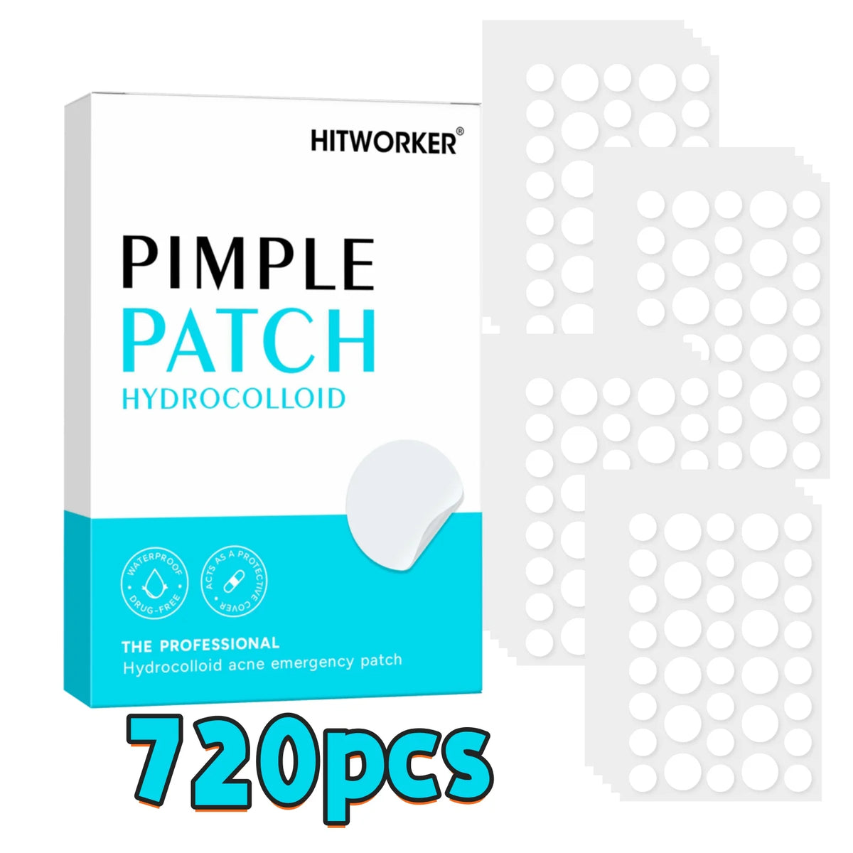 144/360/720pcs Hydrocolloid Acne Pimple Patches