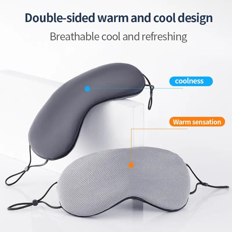 Soft USB Heated Eye Mask – “Please Do Not Wake Me” Cozy Warm/Cold Compress