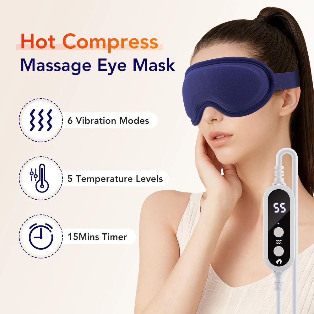 Soft USB Heated Eye Mask –Cozy Warm Compress