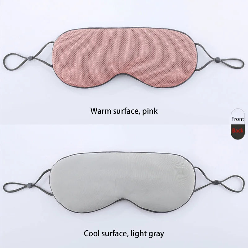 Soft USB Heated Eye Mask – “Please Do Not Wake Me” Cozy Warm/Cold Compress