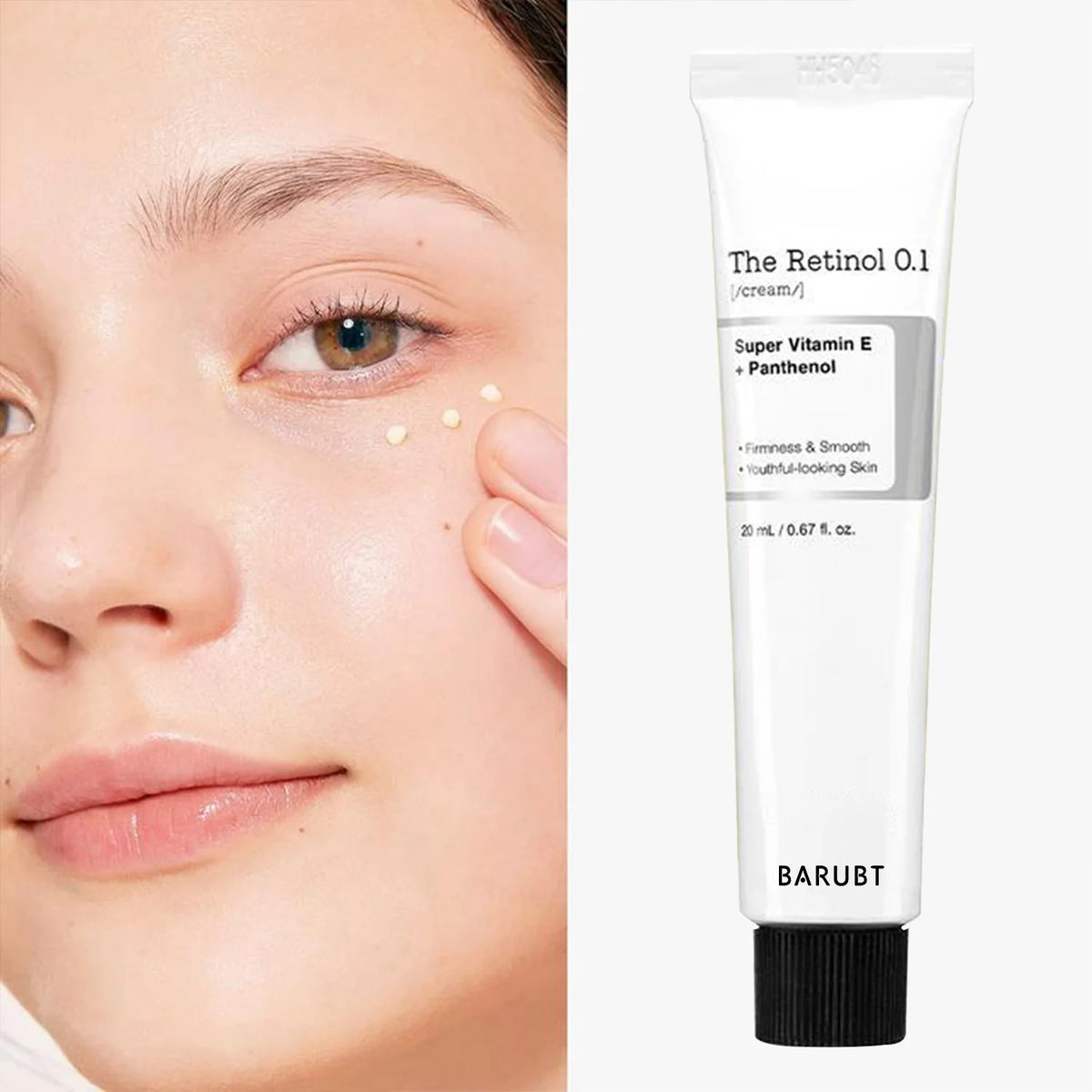Retinol 0.1% Cream, Anti-aging Eye & Neck Cream with Retinoid Treatment to Firm Skin, Reduce Wrinkles, Skin Tightening Cream