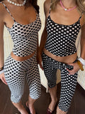 Polka Dot set +Capri Pants
