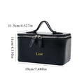 PU Leather Vanity makeup bag - Name customizable