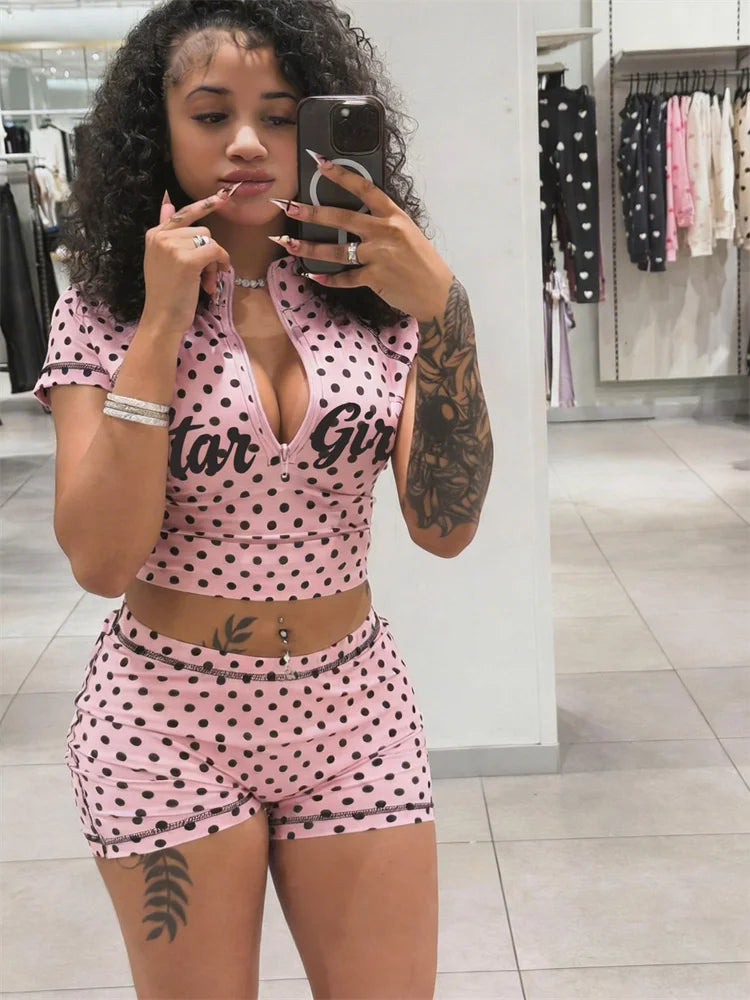 Polka party - Two peice set