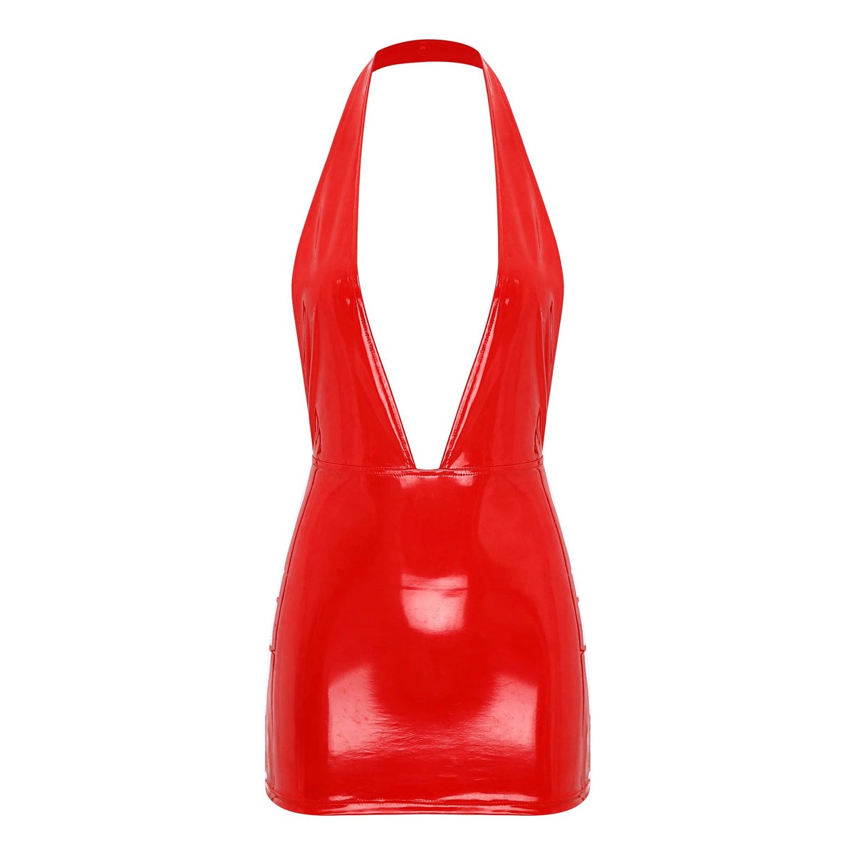 Womens Glossy Bodycon Dress