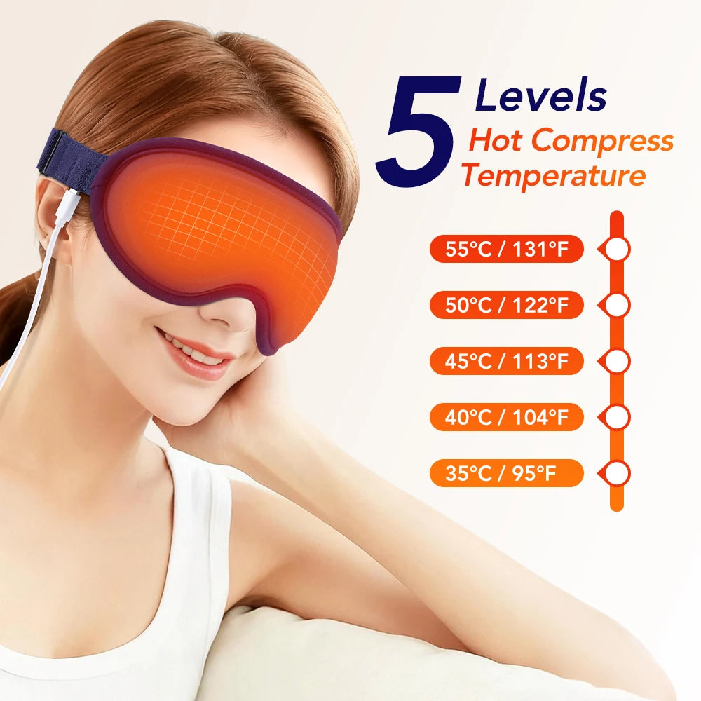 Soft USB Heated Eye Mask –Cozy Warm Compress