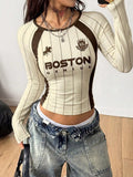 Unisex Boston Pony Graphic Print Long-Sleeve