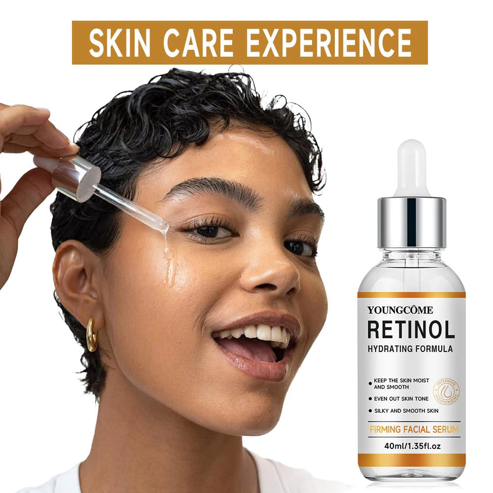 Retinol Anti Aging Removal Wrinkle Serum Firm Lift Fade Fine Lines Moisturizing Face Essence Skin Care Brighten Repair Cosmetic