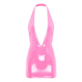 Womens Glossy Bodycon Dress