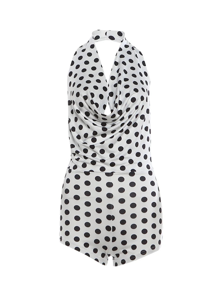 Polka dot romper
