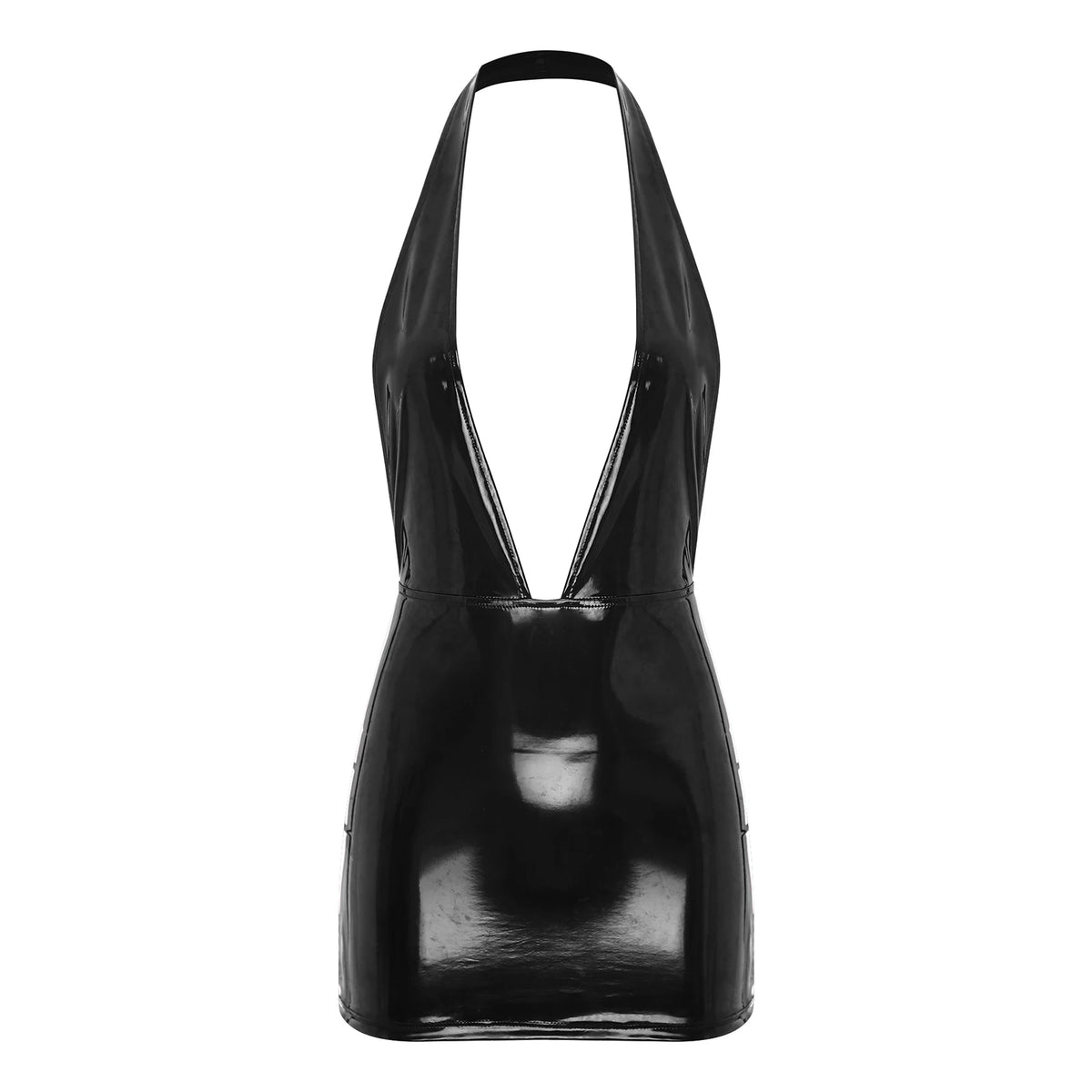 Womens Glossy Bodycon Dress